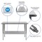 Flash Furniture 48"W Stainless 18 Gauge Work Table - Undershelf NH-WT-2448-GG - alternate 6